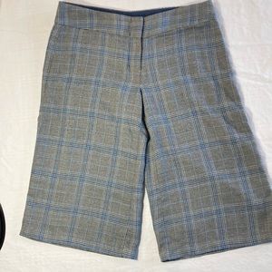 BCBGirls plaid wide leg capris